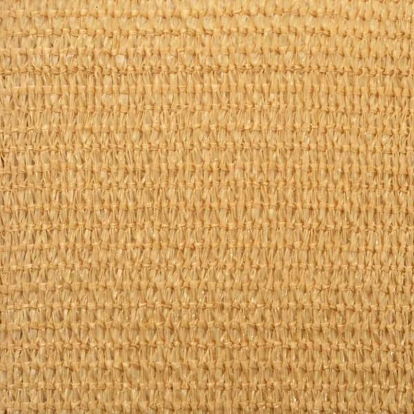 vidaXL Solseil 160 g/m² trekantet sand 6x6x6 m HDPE