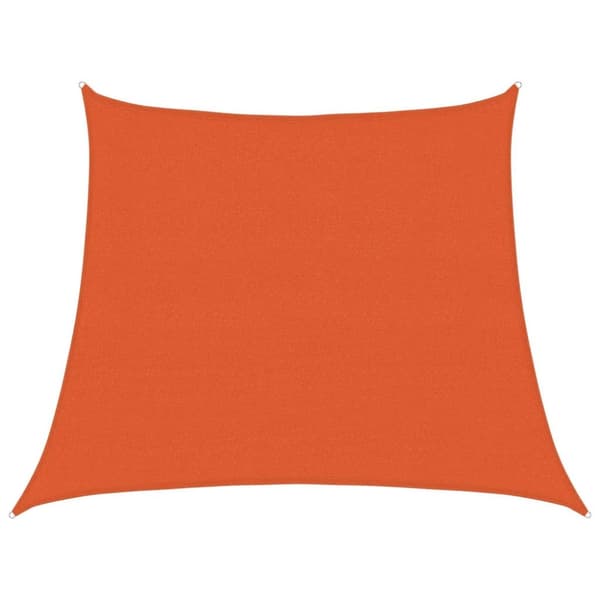 vidaXL solsejl 3/4x3 m 160 g/m² trapezformet HDPE orange