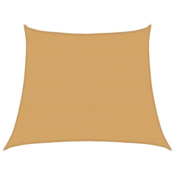 vidaXL Solsegel 160 g/m² trapezoid ljusgrå 3/4x3 m HDPE