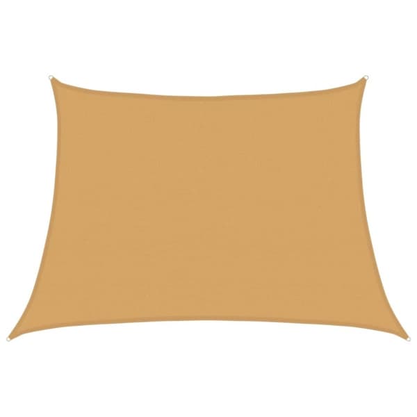 vidaXL Solsegel 160 g/m² trapezoid ljusgrå 4/5x3 m HDPE