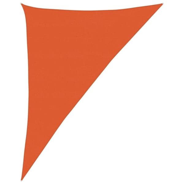 vidaXL solsejl 4x5x6,8 m 160 g/m² trekantet HDPE orange