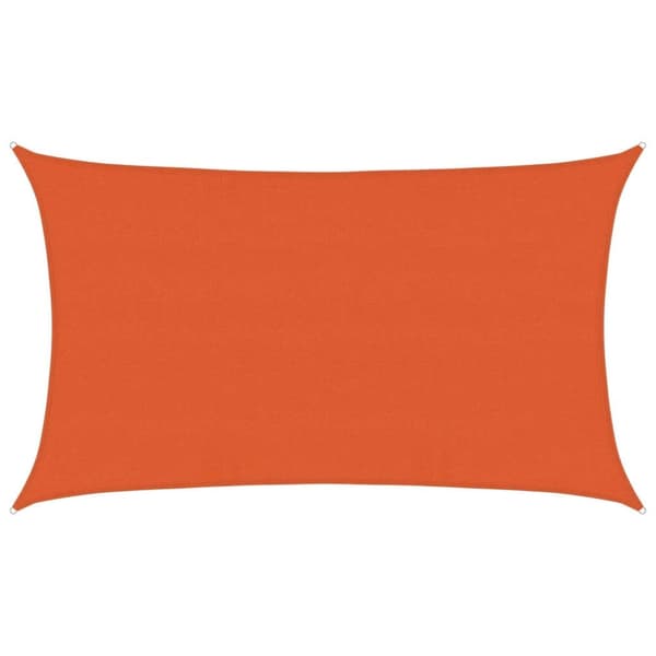 vidaXL Solsegel 160 g/m² rektangulär orange 5x8 m HDPE