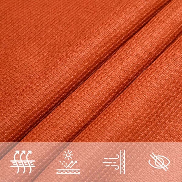 vidaXL Solseil 160 g/m² rektangulær oransje 3x4,5 m HDPE
