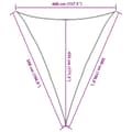 Miniatyrbilde 11 av 11: vidaXL Solseil 160 g/m² trekantet blå 4x5x5 m HDPE