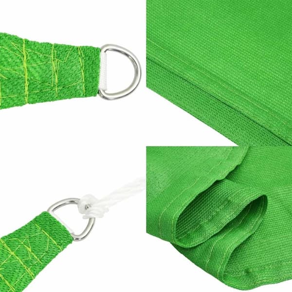 vidaXL Solsegel 160 g/m² trapezoid ljusgrön 4/5x4 m HDPE