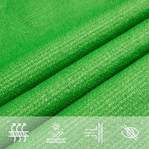 vidaXL solsejl 4/5x4 m 160 g/m² HDPE lysegrøn