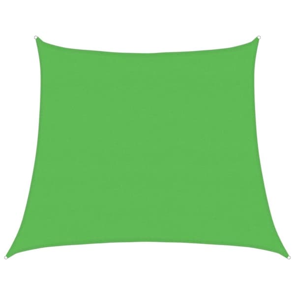 vidaXL solsejl 4/5x4 m 160 g/m² HDPE lysegrøn