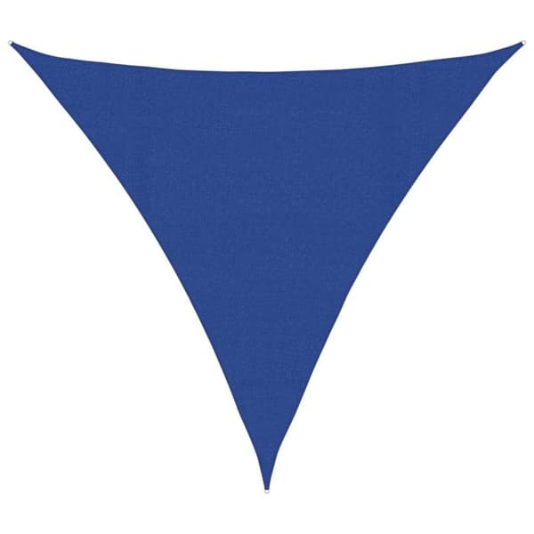 vidaXL Solsegel 160 g/m² triangulär blå 4,5x4,5x4,5 m HDPE