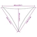 Miniatyrbilde 11 av 11: vidaXL Solseil 160 g/m² trekantet blå 5x5x6 m HDPE