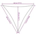 Miniatyrbilde 11 av 11: vidaXL Solseil 160 g/m² trekantet gul 4,5x4,5x4,5 m HDPE