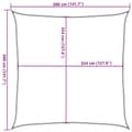 Miniatyrbilde 11 av 11: vidaXL Solseil 160 g/m² firkantet blå 3,6x3,6 m HDPE