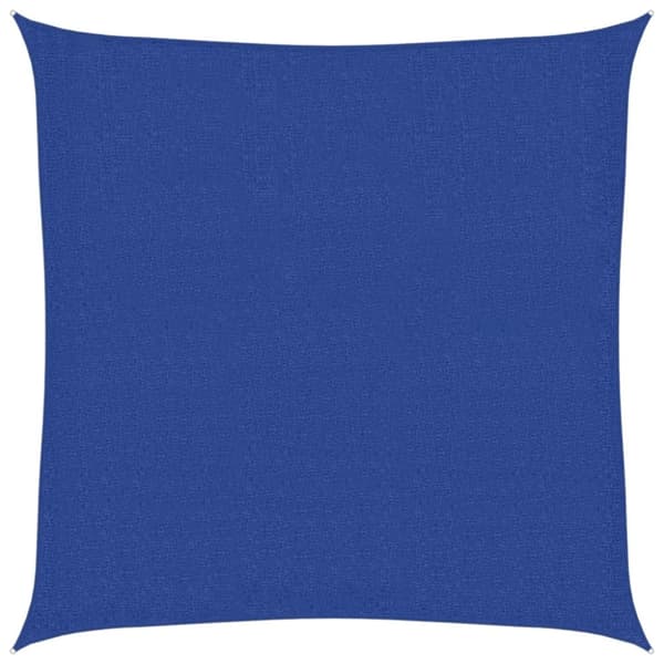 vidaXL Solseil 160 g/m² firkantet blå 3,6x3,6 m HDPE