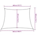 Miniatyrbillede 11 af 11: vidaXL solsejl 4/5x3 m 160 g/m² trapezformet HDPE blå