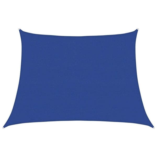 vidaXL solsejl 4/5x3 m 160 g/m² trapezformet HDPE blå