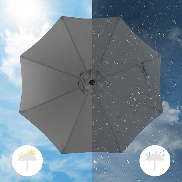 Parasol, SONGMICS, 270 cm, Grå.