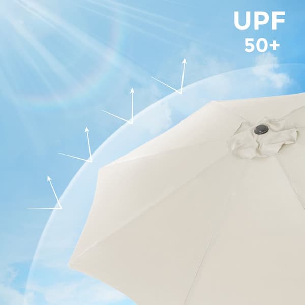 Parasol, SONGMICS, 270 cm, Beige.