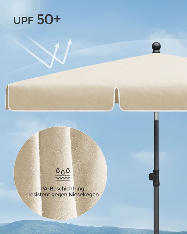 Aurinkovarjo, SONGMICS, 230x150 cm, Beige