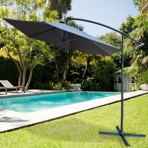 Parasol Aktive Grå 300 cm Ø 4,2 cm Aluminium