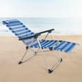 Miniatyrbillede 3 af 6: Liggende lounder Aktive Blå Hvid 149 x 49 x 78 cm tekstil Aluminium