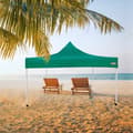 Miniatyrbillede 2 af 6: Gazebo Aktive 300 x 300 x 220 cm Grøn Foldbar Justerbar højde