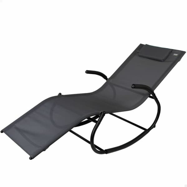 Ležalnik Aktive Sort Stål tekstil 172 x 53 x 75 cm