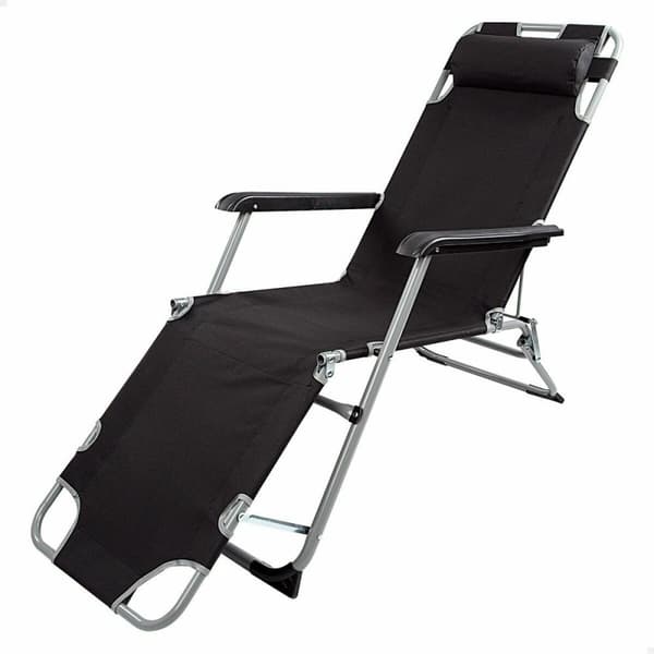 Lutbar vilstol Aktive Polyester 600D Stål Svart 177 x 47 x 34 cm