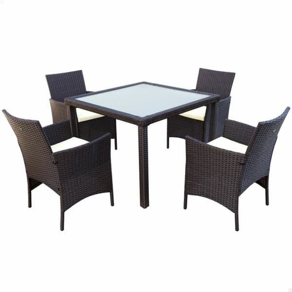 Bordsett med 4 stoler Aktive 100 x 100 x 75 cm