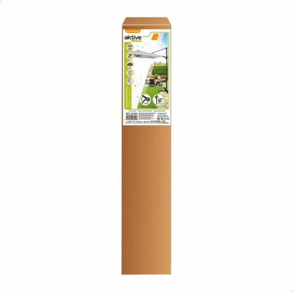 Parasol Aktive Roma 300 x 245 x 300 cm Antrasiitinharmaa Ø 4,8 cm Alumiini