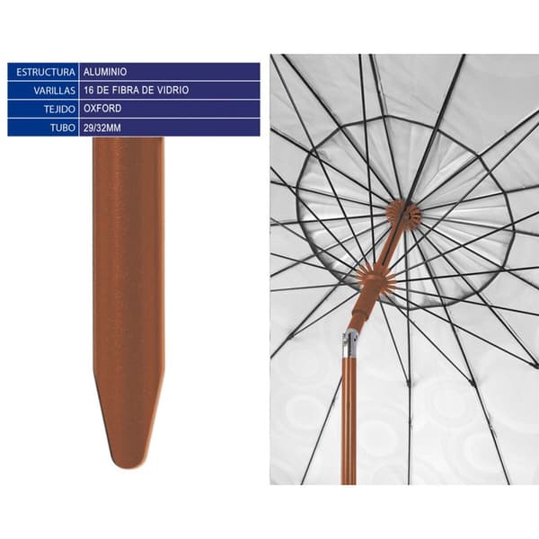 Aurinkovarjo Koralli Ø 240 cm SPF50+