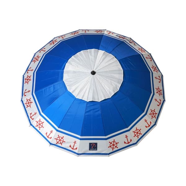 Parasoll Blå Ø 240 cm SPF50+ Ankare