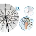 Pikkukuva 3 / 4: Aurinkovarjo Ø 240 cm SPF50+ Itämainen