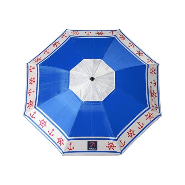 Parasoll Blå Ø 180 cm SPF50+ Ankare