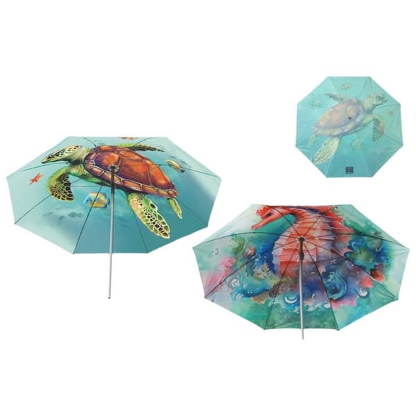 Parasoll Ø 140 cm SPF50+ Havsblå