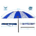 Miniatyrbilde 5 av 5: Strandparasoll Blå Ø 220 cm SPF50+ Marineblå