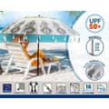 Miniatyrbilde 3 av 5: Strandparasoll Hvit Ø 220 cm SPF50+ Boho