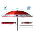 Miniatyrbilde 5 av 5: Strandparasoll Rød Ø 220 cm SPF50+ Anker