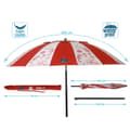 Miniatyrbilde 4 av 4: Strandparasoll Ø 240 cm SPF50+ Marineblå