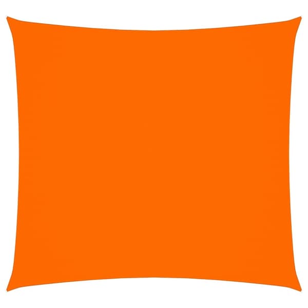 Solsegel oxfordtyg fyrkantigt 6x6 m orange