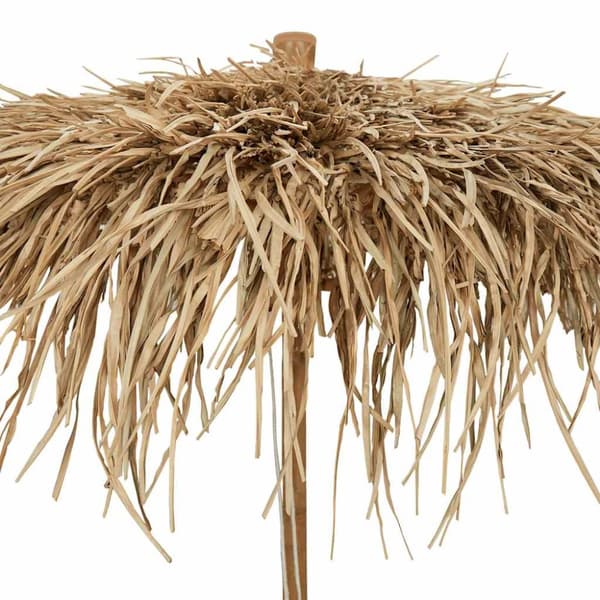 Tiki paraply med bananblad 150 cm bambu