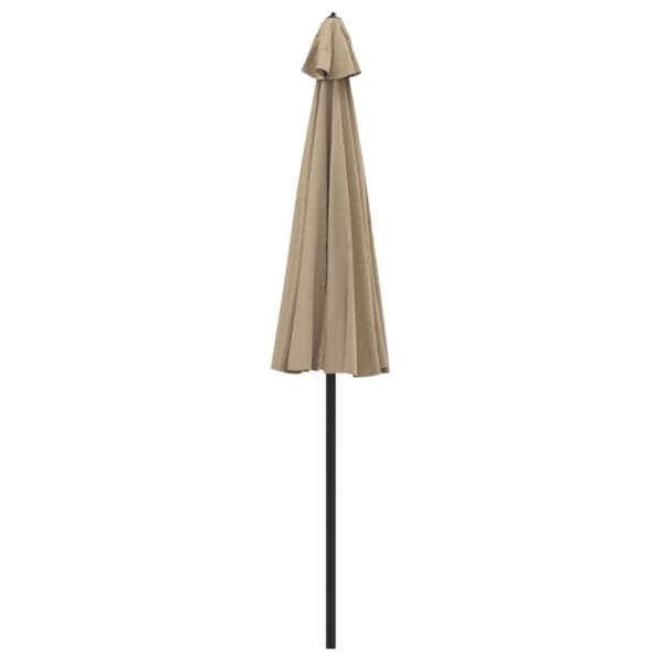 Trädgårdsparasoll med aluminiumstång 270 cm taupe