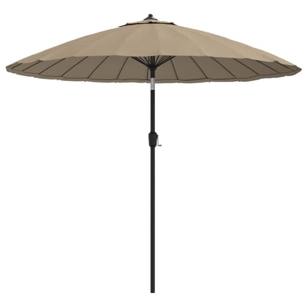 Trädgårdsparasoll med aluminiumstång 270 cm taupe