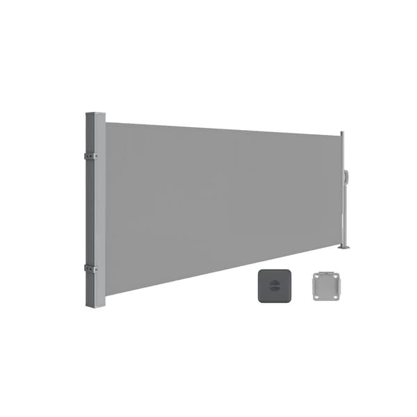 Udvidelig side baldakin- 140 x 300 cm- Vind & privatlivsbeskyttelse