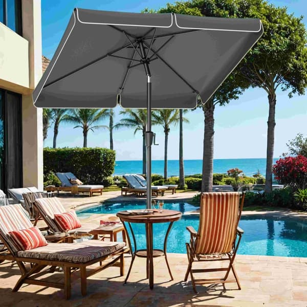 Parasol - 200 x 150 cm, rektangulær balkonparasol, UPF 50+