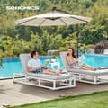 Miniatyrbillede 3 af 11: Parasol på solenergi med LED-belysningsmoderne design