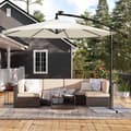 Miniatyrbillede 4 af 11: Parasol på solenergi med LED-belysningsmoderne design