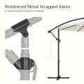 Miniatyrbillede 9 af 11: Parasol på solenergi med LED-belysningsmoderne design