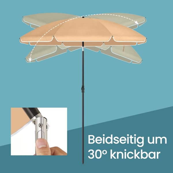 Parasol 160 cm - Auringonsuojaus UPF 50+: lla, rannalla tai puutarhassa