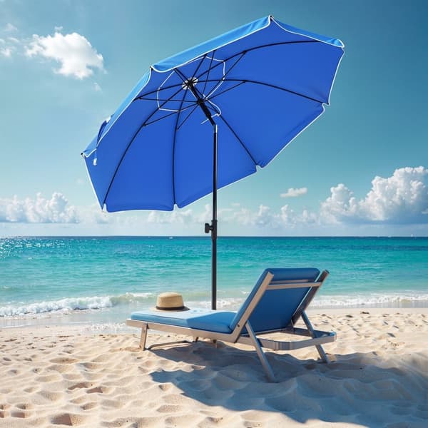 Parasol 160 cm - Solskydd med UPF 50+, strand eller trädgård