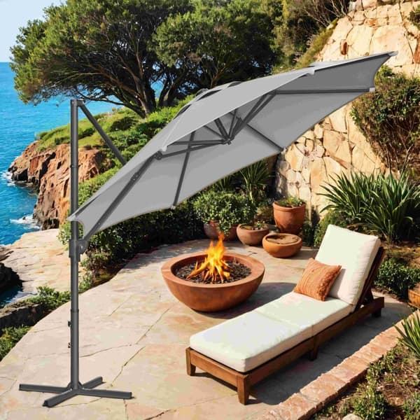 Kelluva Parasol - halkaisija 300 cm, tilava sävy