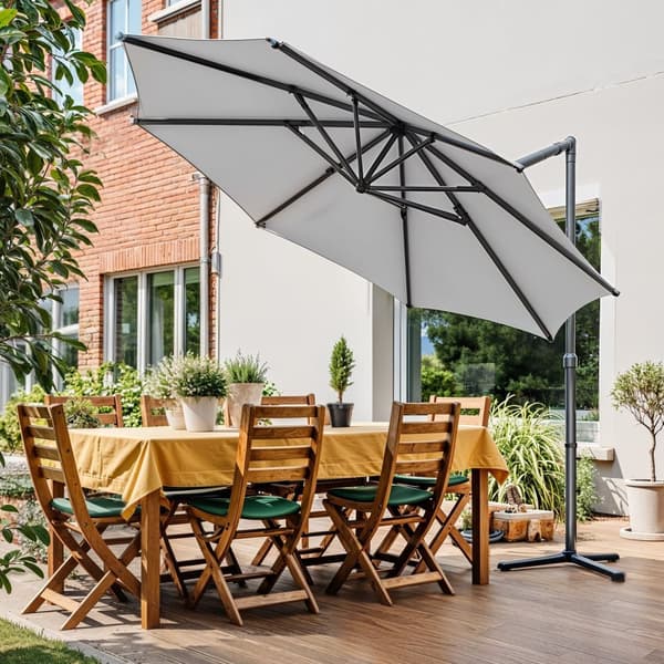 Flytande parasol - 300 cm, fristående, rymligt solskydd